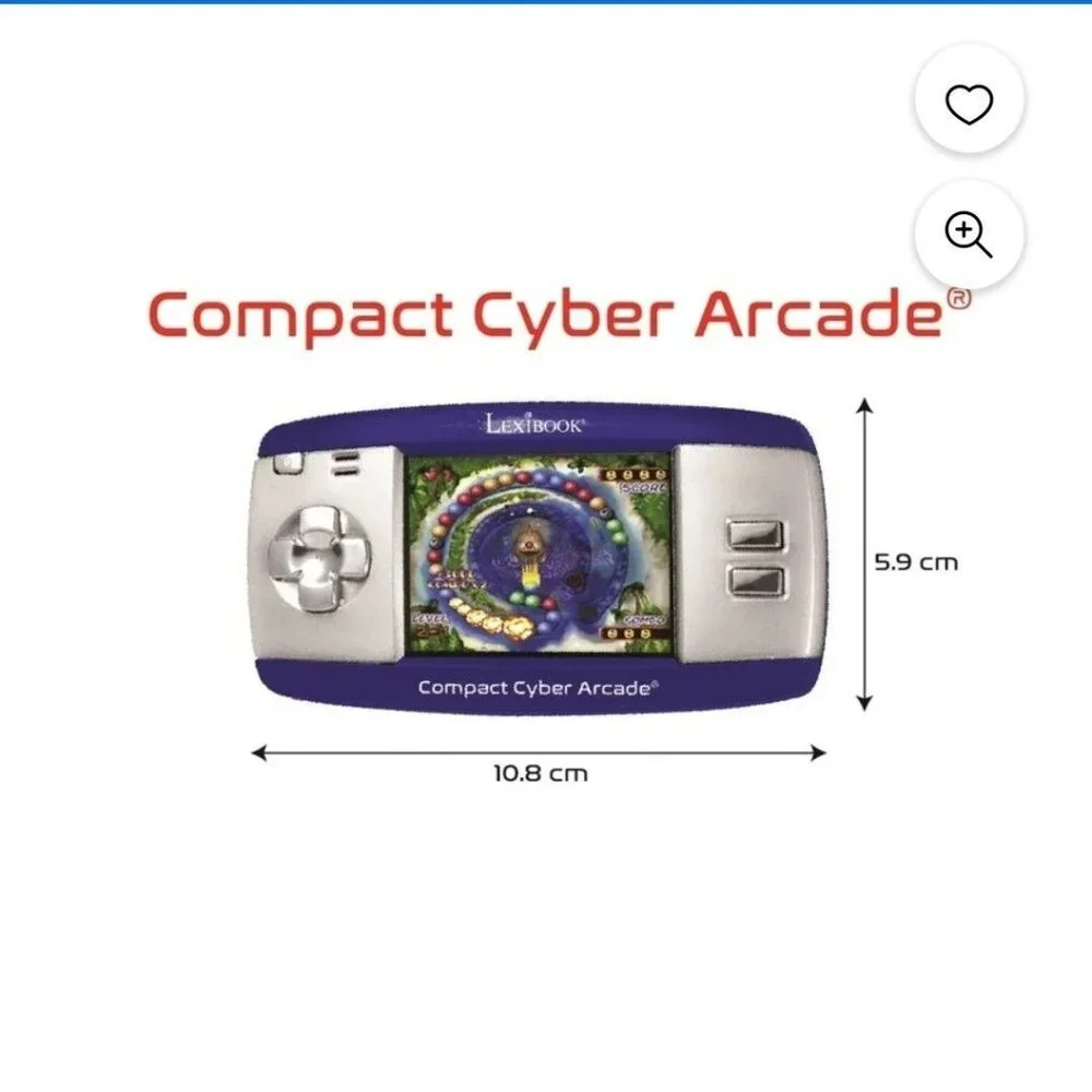 🎉HP🎉LEXIBOOK COMPACT CYBER ARCADE-COLOR: BLUE-NEW
